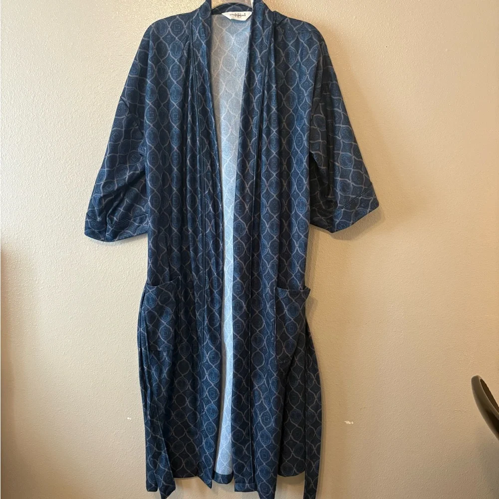 Blue Patterned Robe - Picture 3 of 3